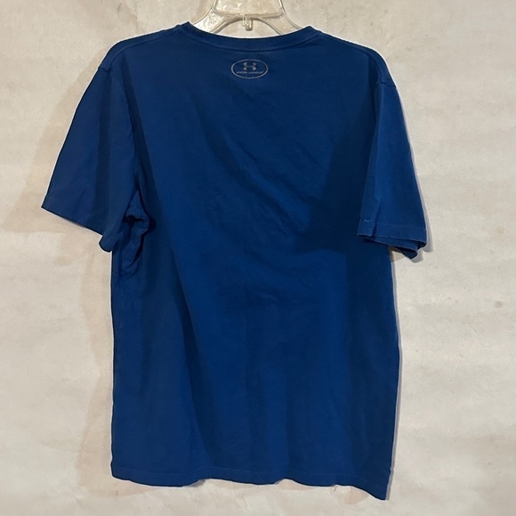 Under Armour Blue Short Sleeve Athletic T Shirt Tee - Picture 5 of 5